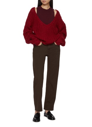 Figure View - Click To Enlarge - CUDDLEUP - Hand Knit Sweater Set