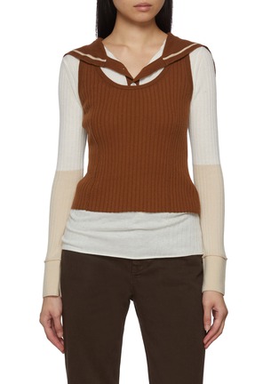Main View - Click To Enlarge - CUDDLEUP - Sailor Vest Set