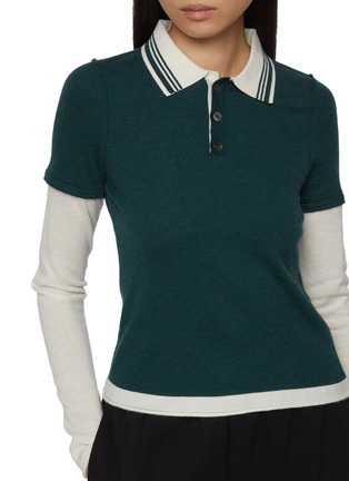  - CUDDLEUP - Long Sleeve Polo Shirt
