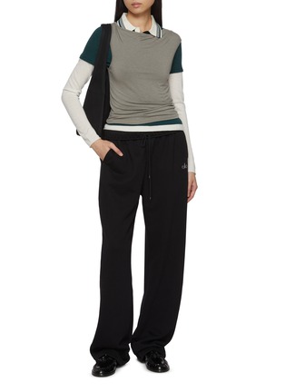 Figure View - Click To Enlarge - CUDDLEUP - Long Sleeve Polo Shirt