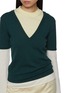  - CUDDLEUP - V-Neck Layered T-Shirt