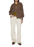 Figure View - Click To Enlarge - CUDDLEUP - Cape Sleeve Zip Up Jacket