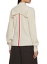 Back View - Click To Enlarge - CUDDLEUP - Cape Sleeve Zip Up Jacket