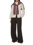 Figure View - Click To Enlarge - CUDDLEUP - Cape Sleeve Zip Up Jacket