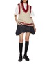 Figure View - Click To Enlarge - CUDDLEUP - V-Neck Hand Knit Vest