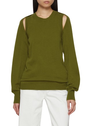 Main View - Click To Enlarge - CUDDLEUP - Shawl Sleeve Top