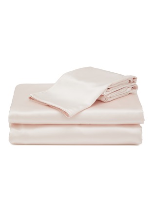 Main View - Click To Enlarge - SILKY MIRACLE - The One Queen Size Silk Bed Set — Pale Pink