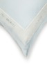 Detail View - Click To Enlarge - SILKY MIRACLE - Cotton Silk Euro Sham — Ice Blue/White