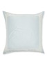 Main View - Click To Enlarge - SILKY MIRACLE - Cotton Silk Euro Sham — Ice Blue/White