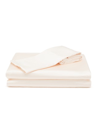 Main View - Click To Enlarge - SILKY MIRACLE - The One King Size Silk Bed Set — Oatmeal Gold
