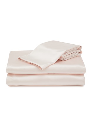 Main View - Click To Enlarge - SILKY MIRACLE - The One King Size Silk Bed Set — Pale Pink