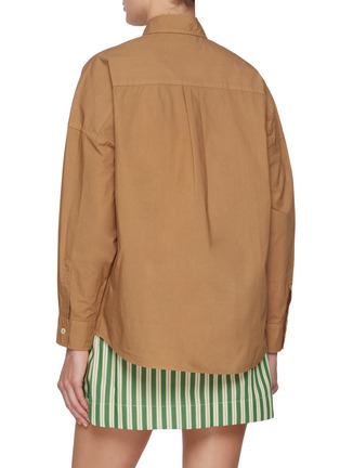 Back View - Click To Enlarge - LMND - Chiara Oversized Cotton Shirt