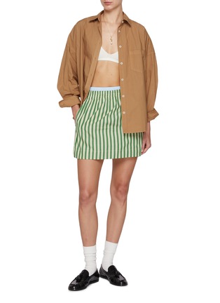 Figure View - Click To Enlarge - LMND - Chiara Oversized Cotton Shirt