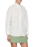 Detail View - Click To Enlarge - LMND - Chiara Belted Cut Out Cotton Shirt