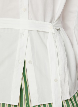  - LMND - Chiara Belted Cut Out Cotton Shirt