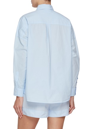 Back View - Click To Enlarge - LMND - Chiara Oversized Long Sleeve Cotton Shirt