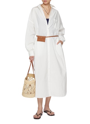Figure View - Click To Enlarge - LMND - Chiara Midi Shirt Dress