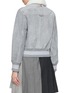 Back View - Click To Enlarge - THOM BROWNE - Shearling Collar Cropped Flight Jacket
