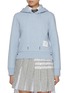 Main View - Click To Enlarge - THOM BROWNE - Logo Label Cotton Hoodie