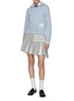 Figure View - Click To Enlarge - THOM BROWNE - Logo Label Cotton Hoodie