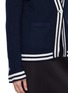 - THOM BROWNE - V-Neck Silk Cashmere Knit Cardigan