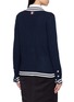 Back View - Click To Enlarge - THOM BROWNE - V-Neck Silk Cashmere Knit Cardigan