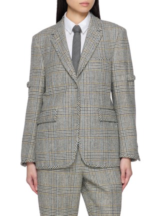 Main View - Click To Enlarge - THOM BROWNE - Wide Shoulder Armband Hunting Blazer
