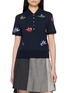 THOM BROWNE Satin Stitch Bird Embroidery Cotton Polo Shirt