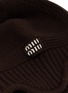 Detail View - Click To Enlarge - MIU MIU - Cappelli Moro Cashmere Wool Beanie