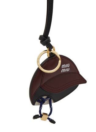 Detail View - Click To Enlarge - MIU MIU - Baseball Cap Leather Bag Charm