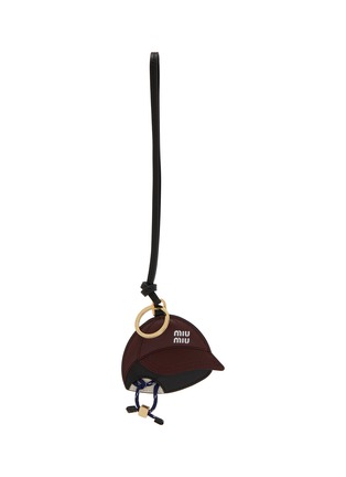 Main View - Click To Enlarge - MIU MIU - Baseball Cap Leather Bag Charm