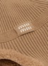 Detail View - Click To Enlarge - MIU MIU - Cappelli Cammello Cashmere Wool Pilot Beanie