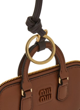 Detail View - Click To Enlarge - MIU MIU - Arcadie Trick Leather Bag Charm