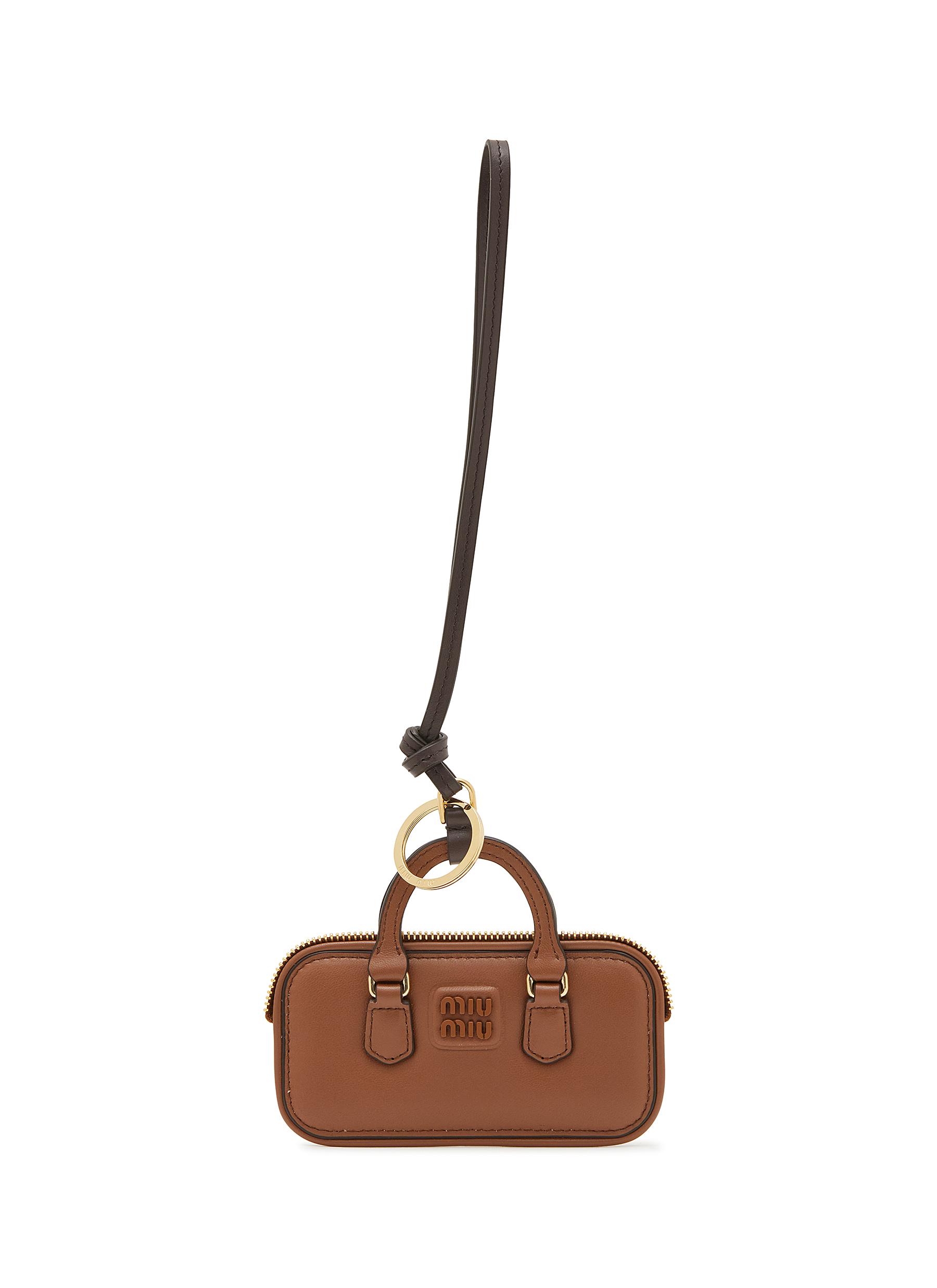 バッグチャーム Miu Miu Arcadie Leather Trick For Bags MIU MIU | Arcadie Trick Leather Bag Charm | Women | Lane