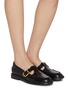 Figure View - Click To Enlarge - SAM EDELMAN - Elaina Leather Loafers