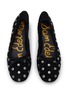 Detail View - Click To Enlarge - SAM EDELMAN - Alie Studded Suede Ballerina Flats