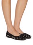 Figure View - Click To Enlarge - SAM EDELMAN - Alie Studded Suede Ballerina Flats