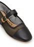 Detail View - Click To Enlarge - SAM EDELMAN - Miranda Mesh Leather Mary Jane Flats