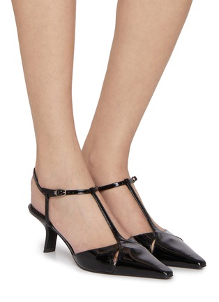 Figure View - Click To Enlarge - SAM EDELMAN - Briella 60 Patent Leather Pumps