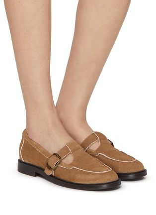 Figure View - Click To Enlarge - SAM EDELMAN - Elaina Suede Loafers