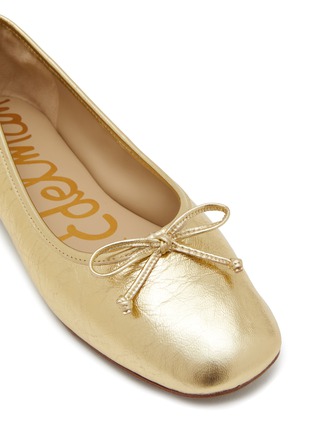 Detail View - Click To Enlarge - SAM EDELMAN - Alie Leather Ballerina Flats
