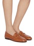 Figure View - Click To Enlarge - SAM EDELMAN - Loraine Horsebit Leather Loafers