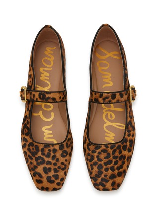 Detail View - Click To Enlarge - SAM EDELMAN - Michaela Leopard Print Mary Jane Flats