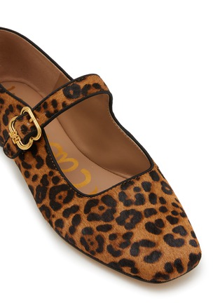 Detail View - Click To Enlarge - SAM EDELMAN - Michaela Leopard Print Mary Jane Flats