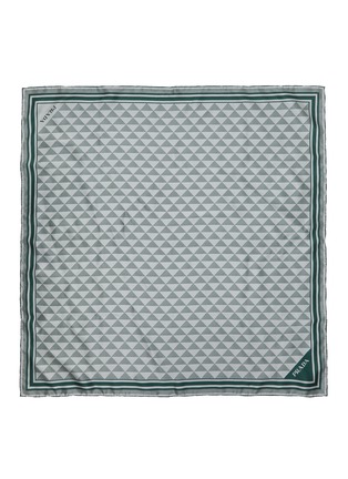Main View - Click To Enlarge - PRADA - Pattern Printed Square Silk Scarf