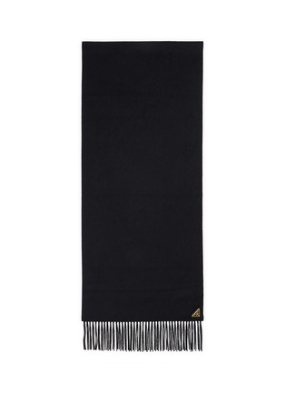 Main View - Click To Enlarge Main View - Click To Enlarge - PRADA - Enameled Triangle Logo Silk Cashmere Scarf