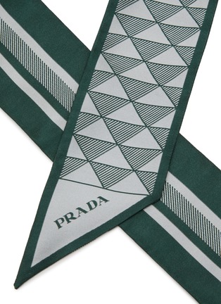 Detail View - Click To Enlarge - PRADA - Pattern Printed Silk Scarf