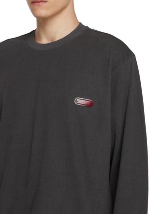  - SOLID HOMME - Long Sleeve Back Logo Cotton T-Shirt