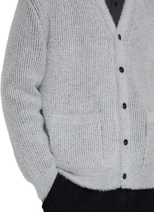  - SOLID HOMME - V-Neck Wool Blend Knit Cardigan
