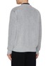 Back View - Click To Enlarge - SOLID HOMME - V-Neck Wool Blend Knit Cardigan
